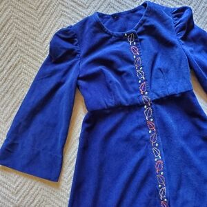 Vintage Handmade Girl's Autumn Boho Dress